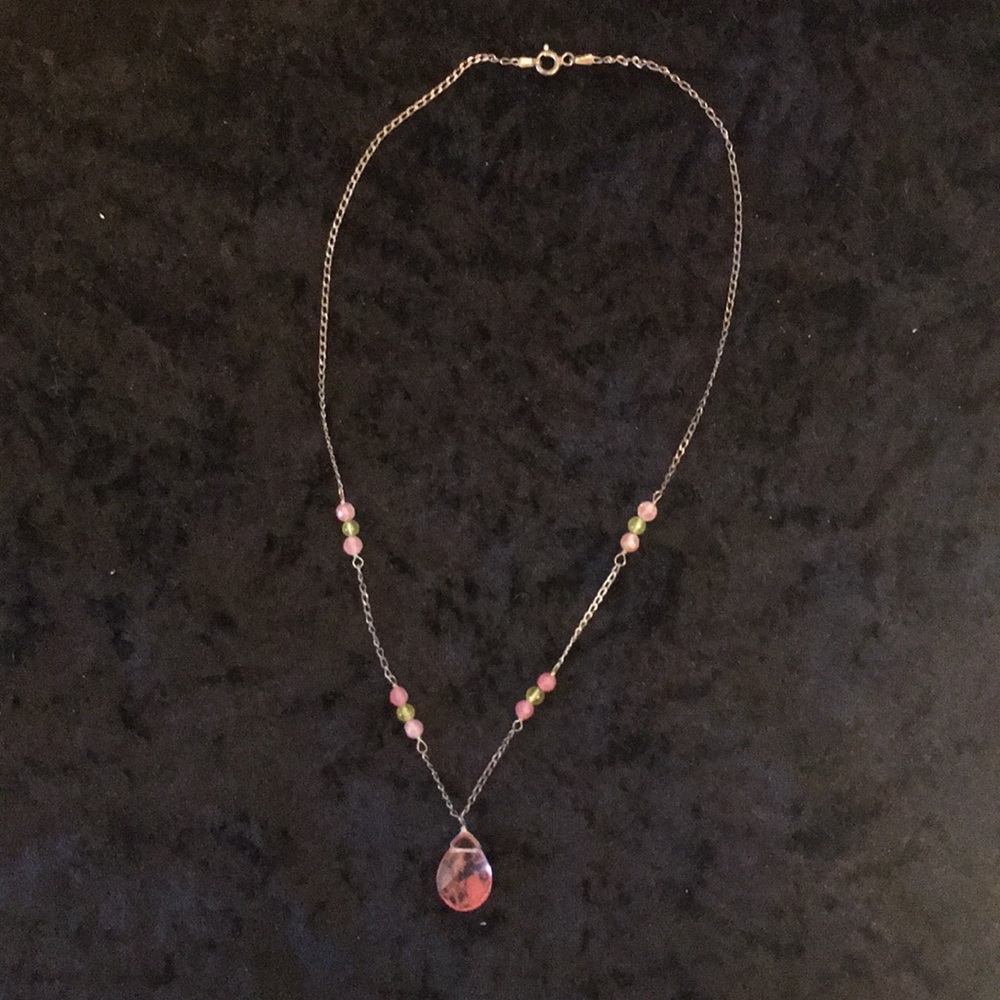 pink pendant necklace